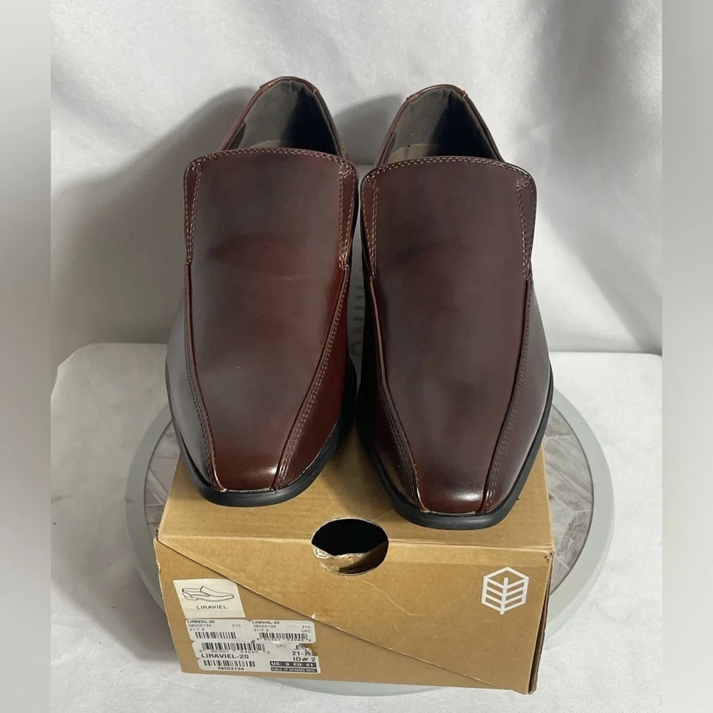 Call It Spring Liraviel Brown Slip-On Dress Shoes Men’s Size 8 Leather Look
